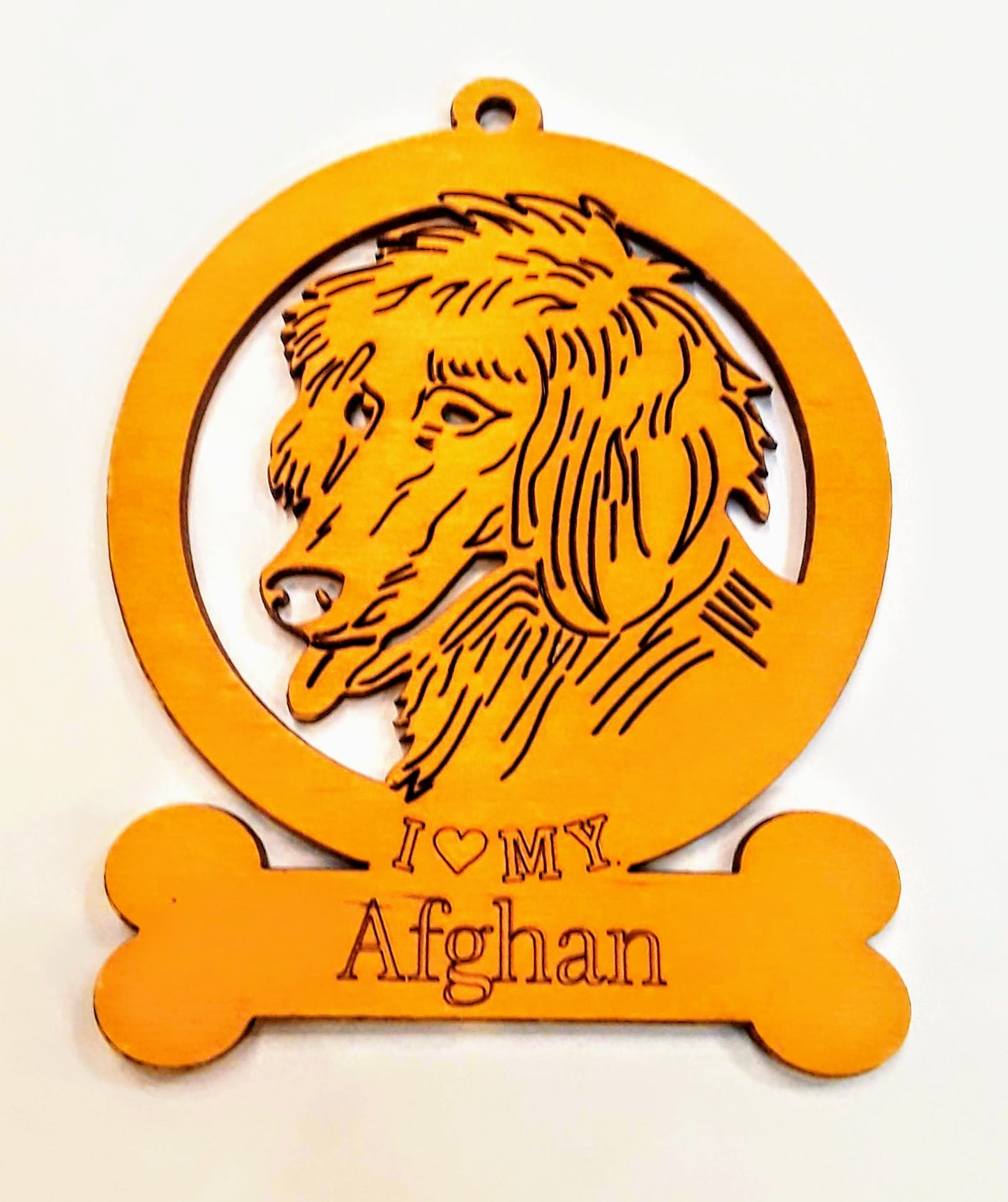 Afghan  Dog Ornament