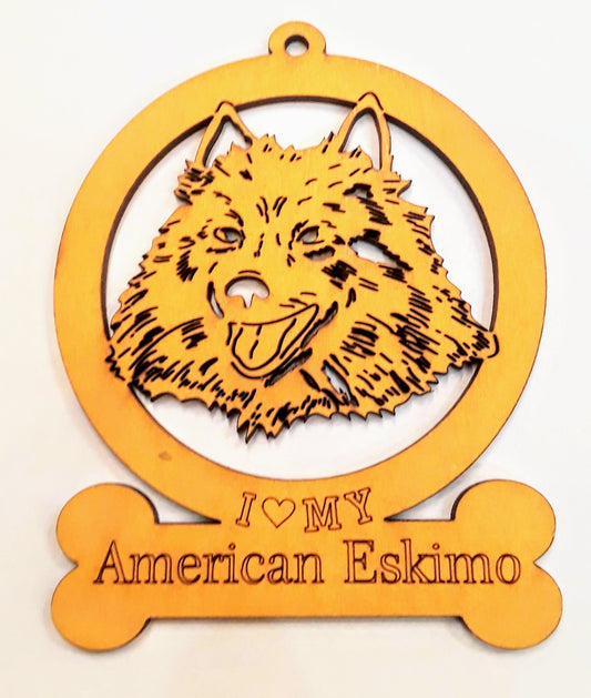 American Eskimo Dog Ornament