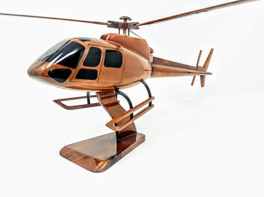 A Star-350 Helicopter Wood Model