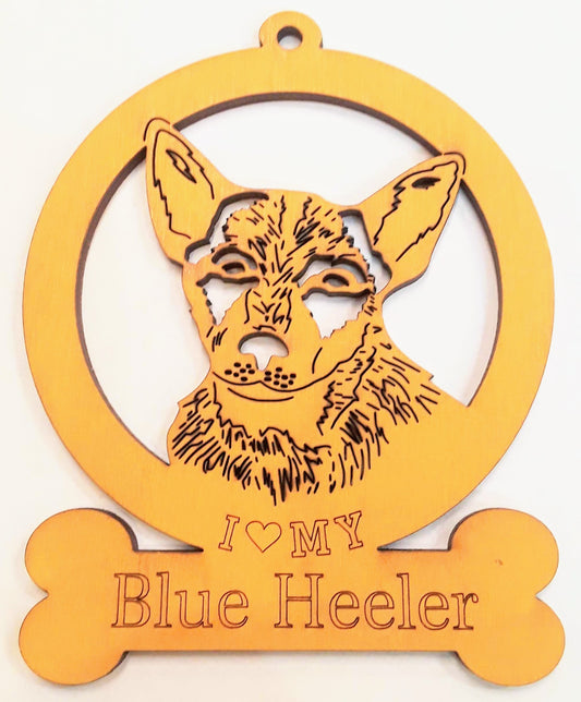 Blue Heeler Dog Ornament