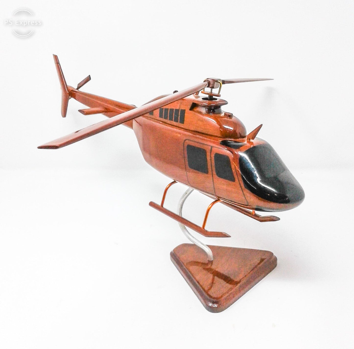 Bell-206 Helicopter Wood Model