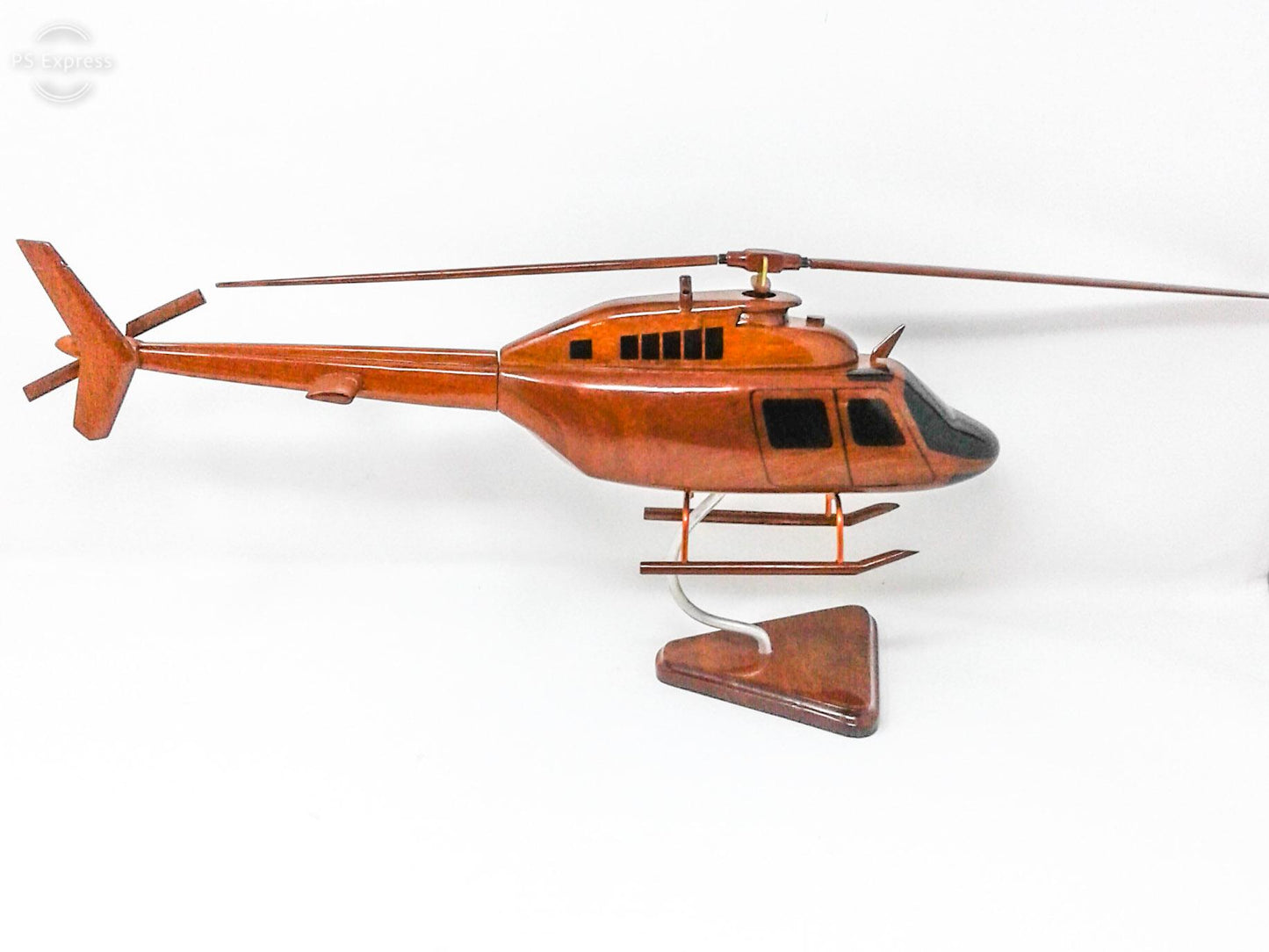 Bell-206 Helicopter Wood Model