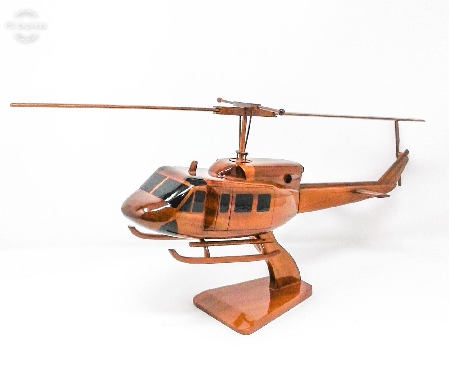 Bell-212 Helicopter Wood Model