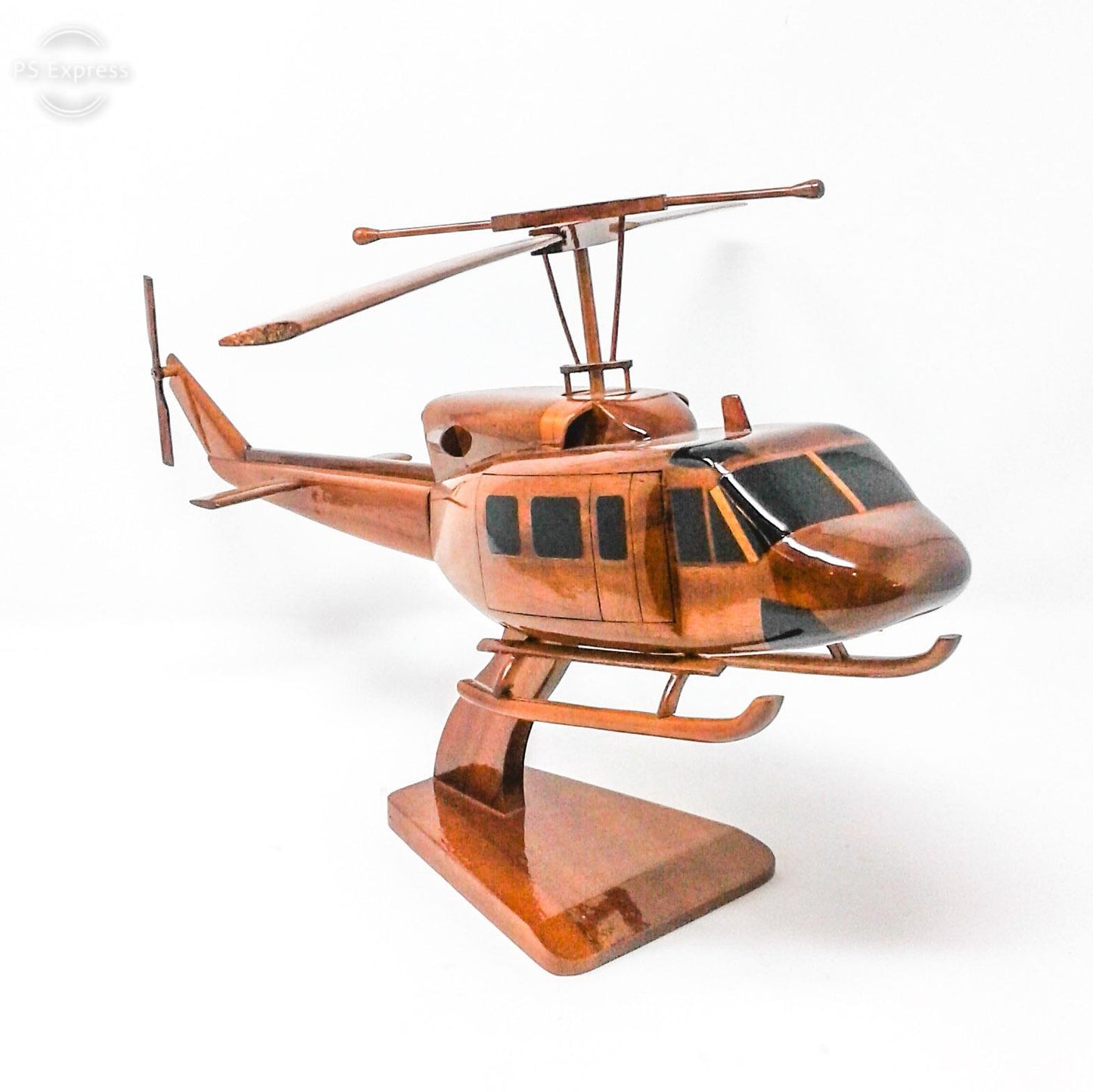 Bell-212 Helicopter Wood Model