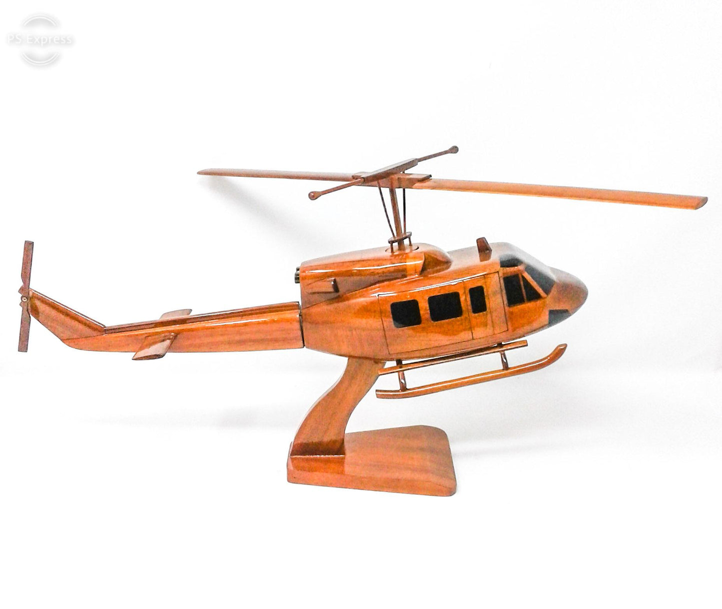 Bell-212 Helicopter Wood Model