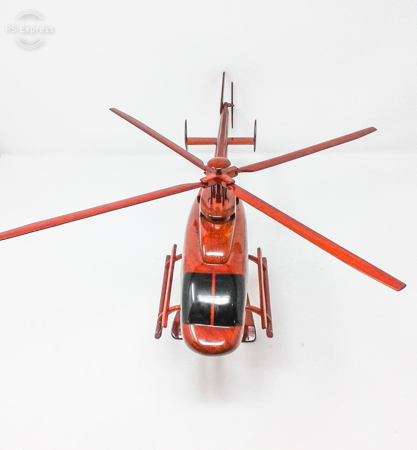 Bell-407 Helicopter Wood Model