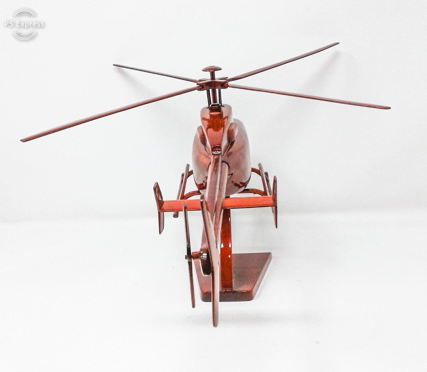 Bell-407 Helicopter Wood Model