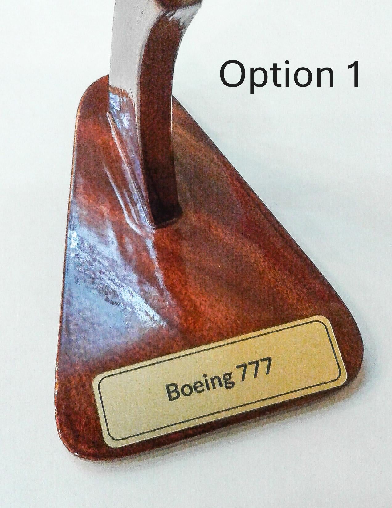 Boeing 777 Wood Model