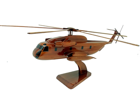 CH-53E Sea Stallion Helicopter Wood Model