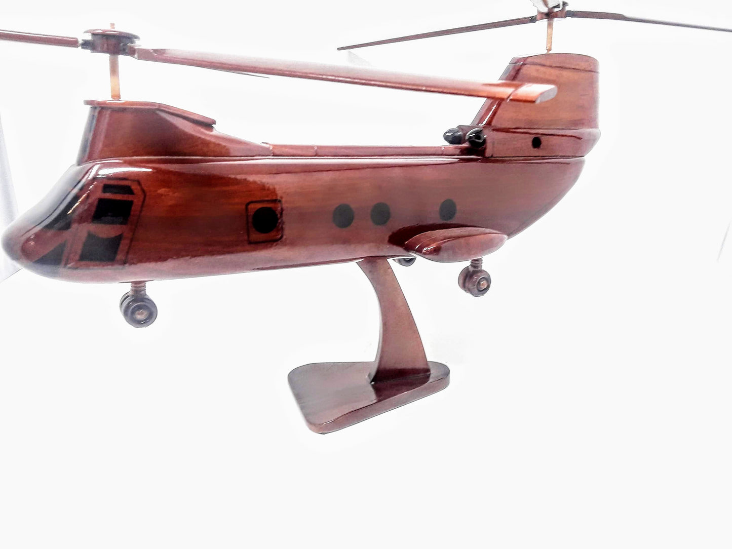 CH-46 Sea Knight Helicopter Wood Model