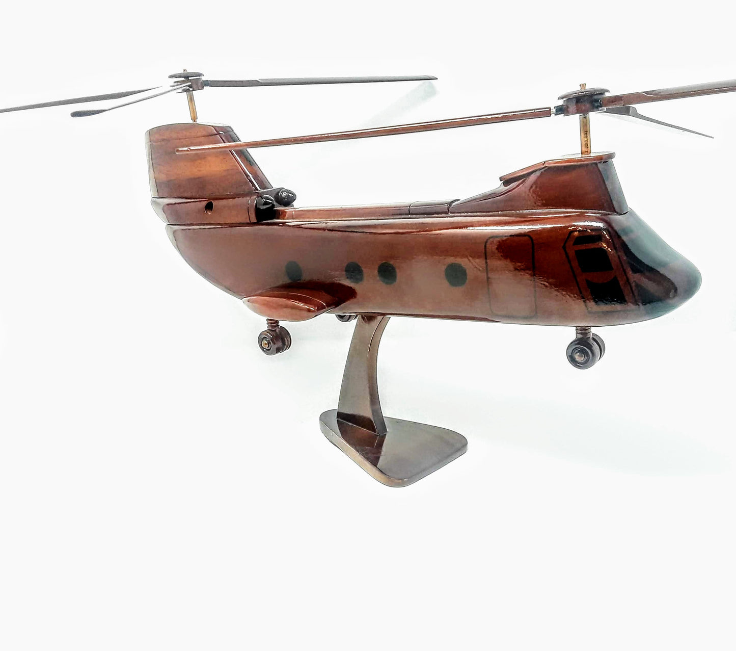 CH-46 Sea Knight Helicopter Wood Model