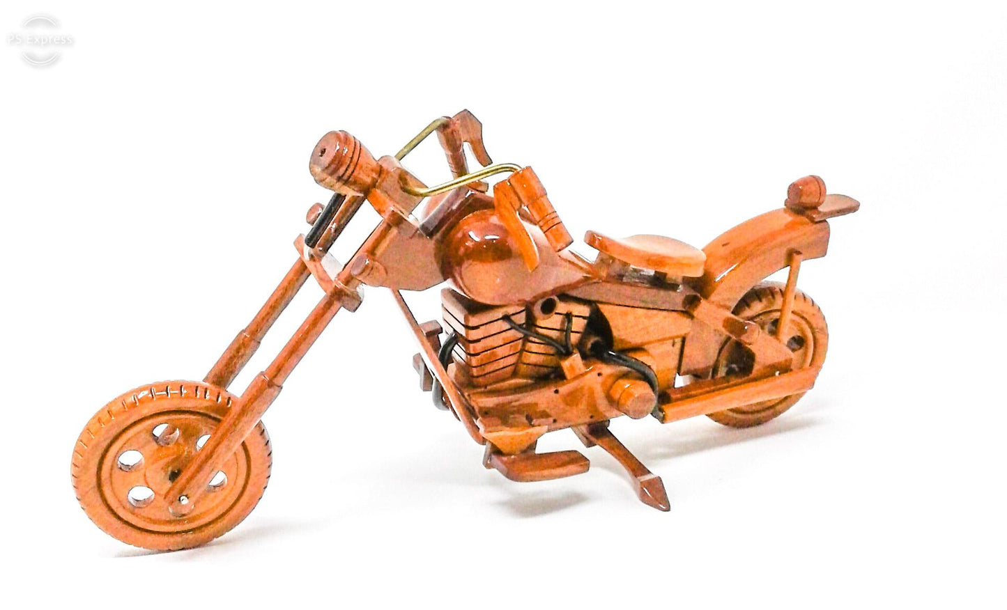 Chopper Motorcycle Wood Model