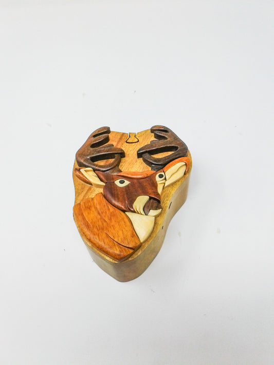 Deer Wood Puzzle Box