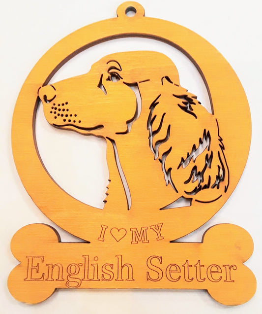 English Setter Dog Ornament