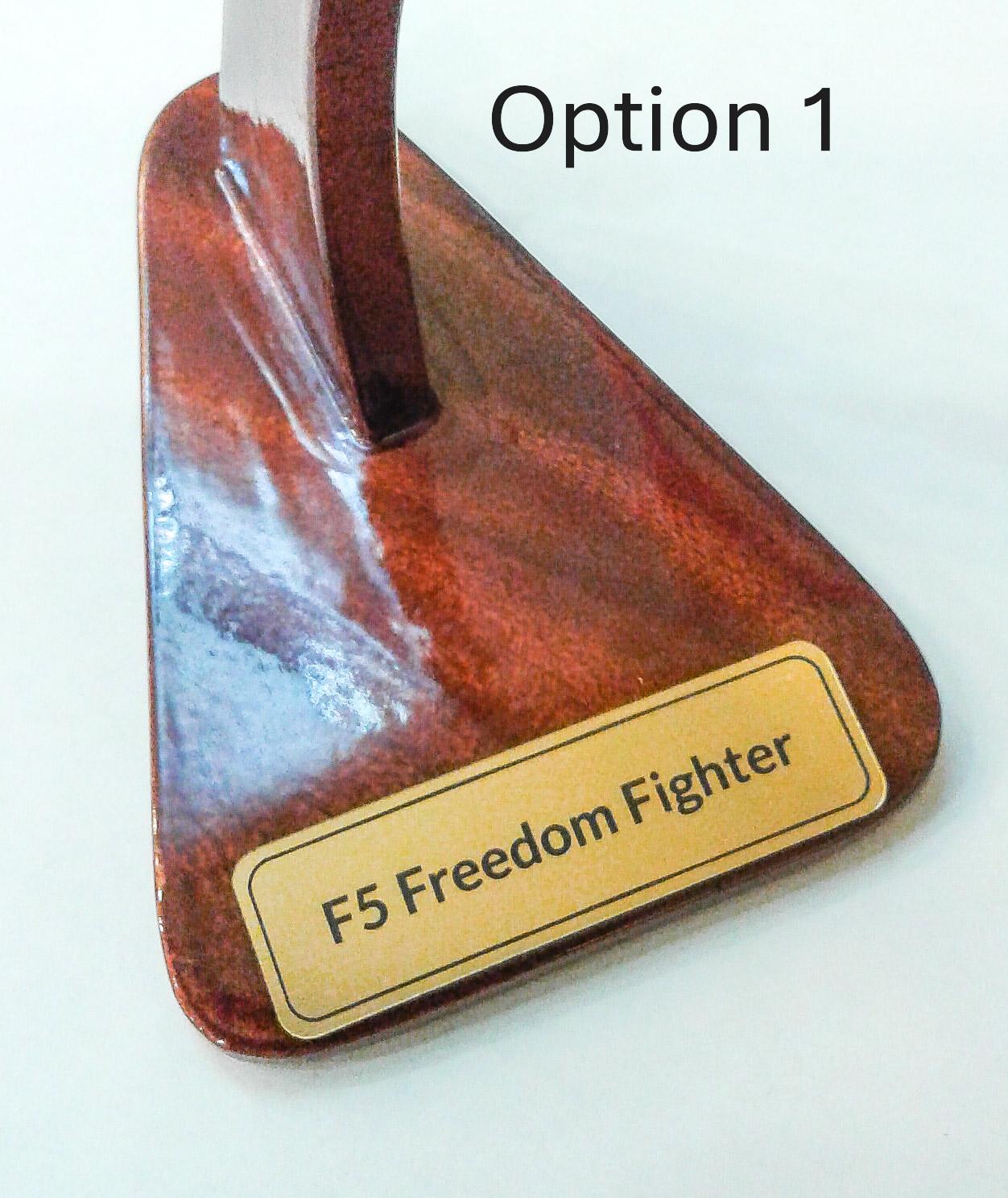 F-5 Freedom Fighter Wood Model