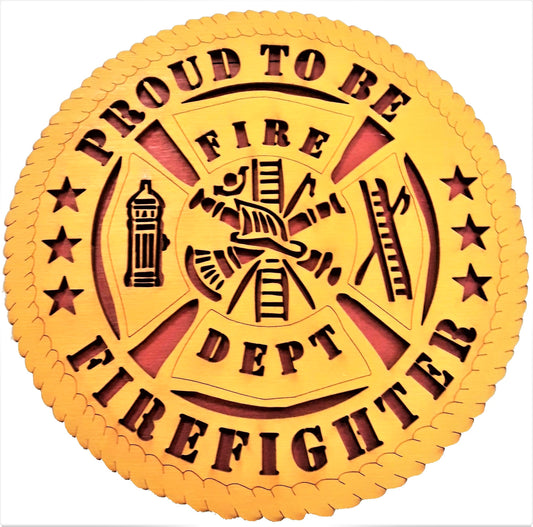 Firefighter Desk Plaque