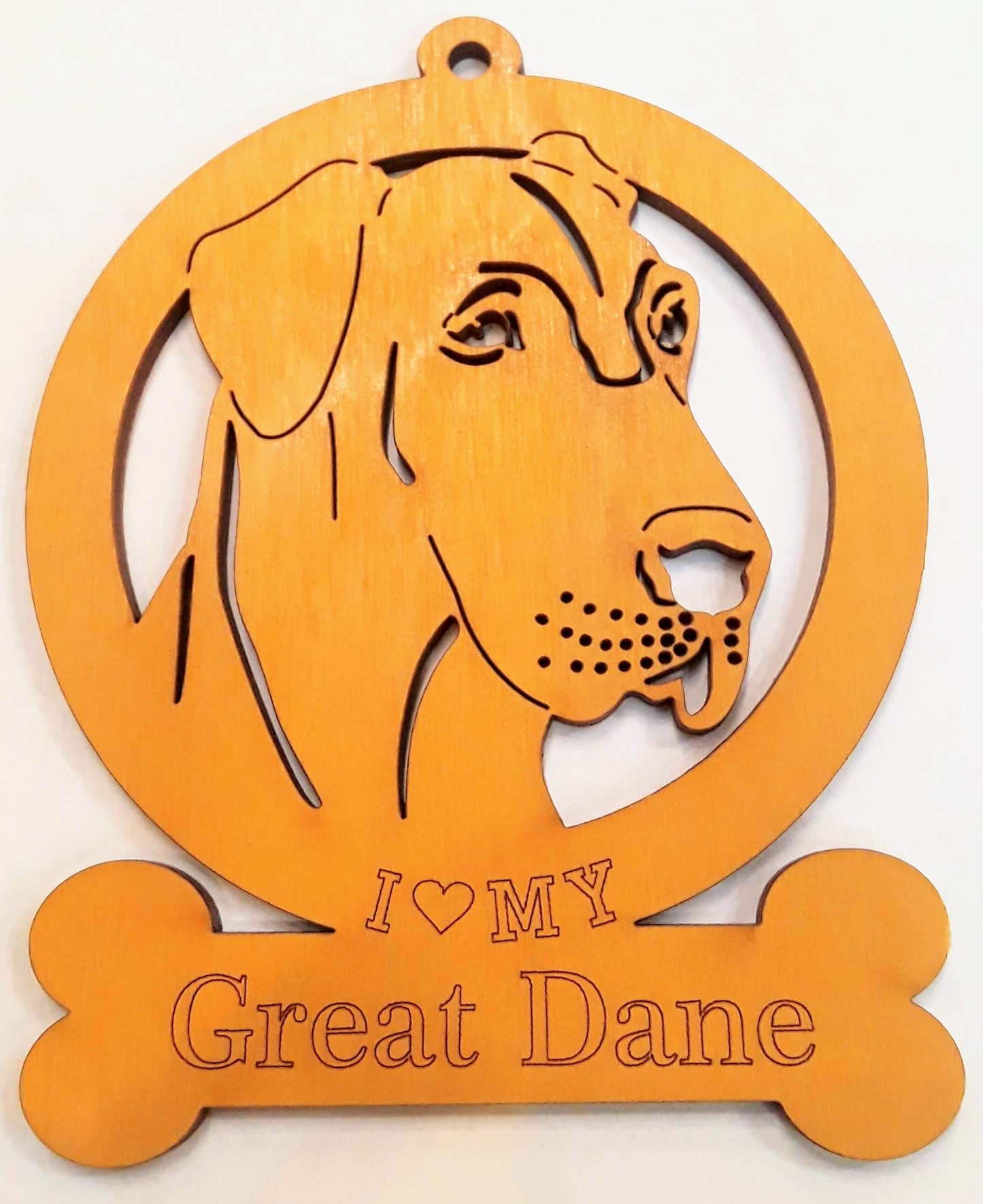 Great Dane (Uncropped) Dog Ornament