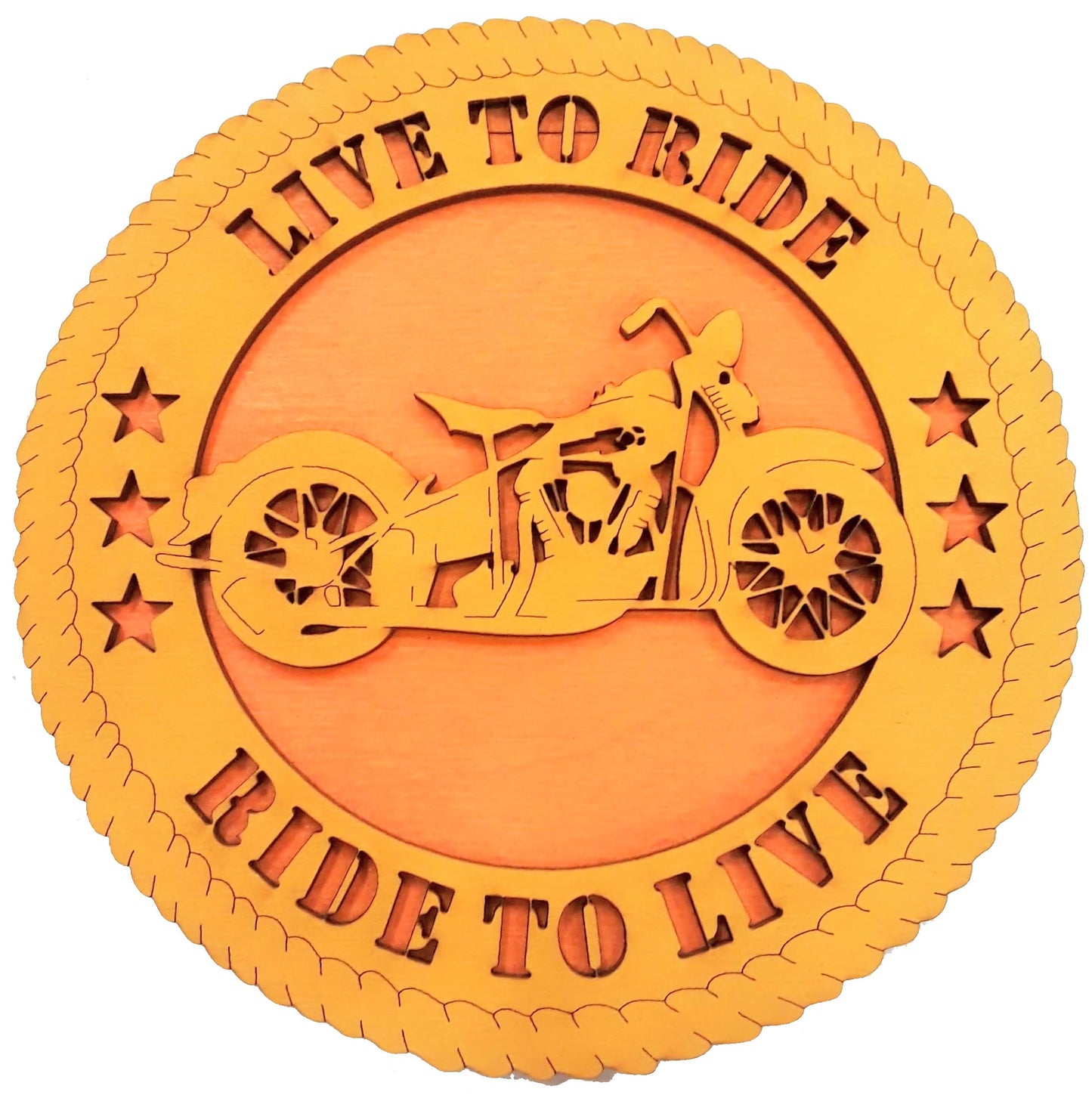 Motorcycle Live to Ride Desk Plaque