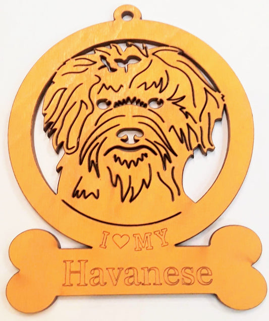 Havanese Dog Ornament