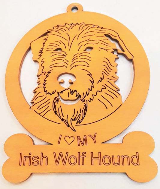 Irish Wolfhound Dog Ornament