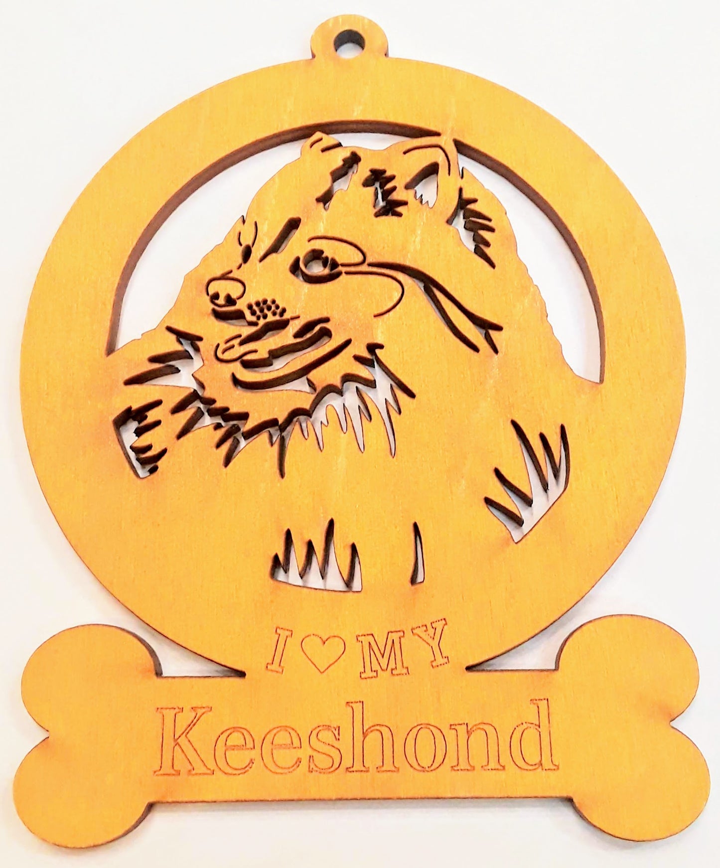 Keeshond Dog Ornament