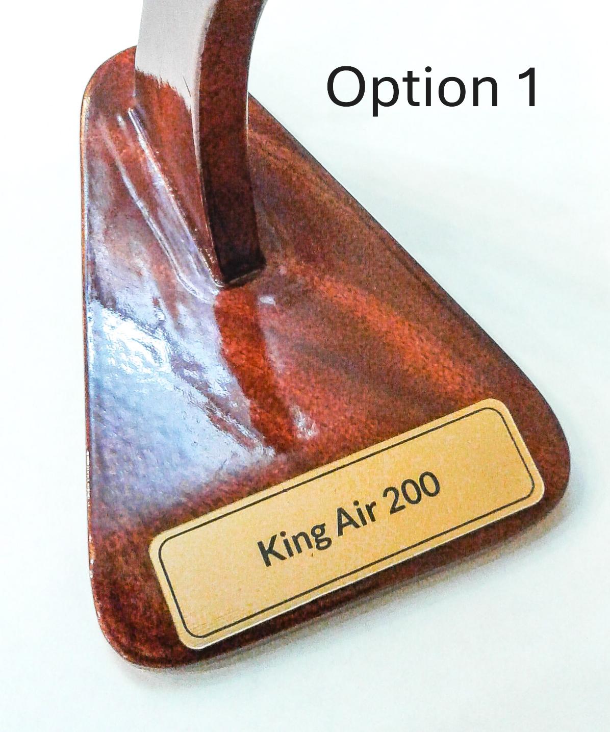 King Air 200 Wood Model