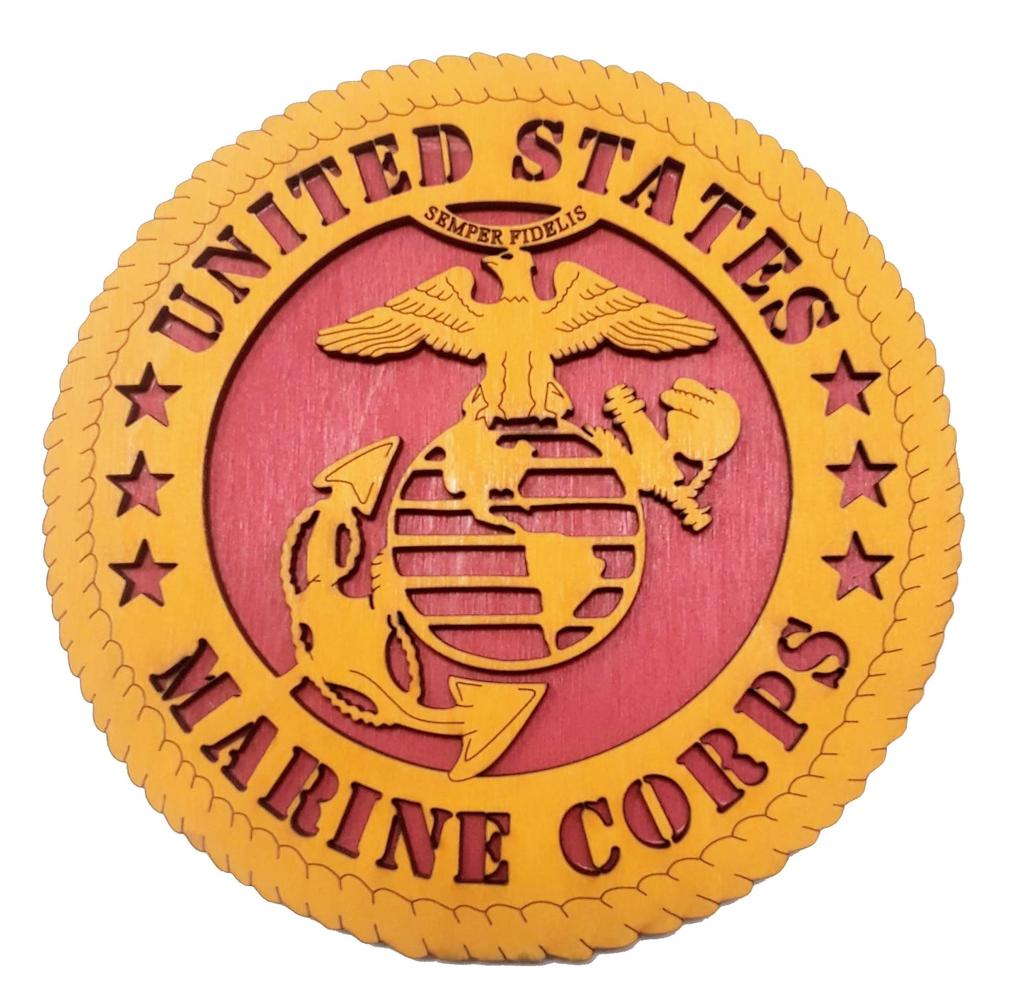 Marine Eagle Desk Plaque