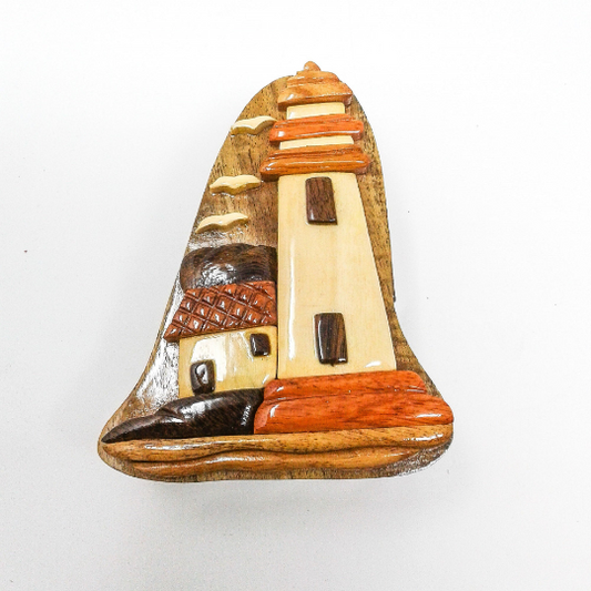 Lighthouse Wood Puzzle Box