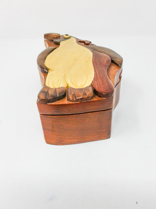 Penguin Wood Puzzle Box