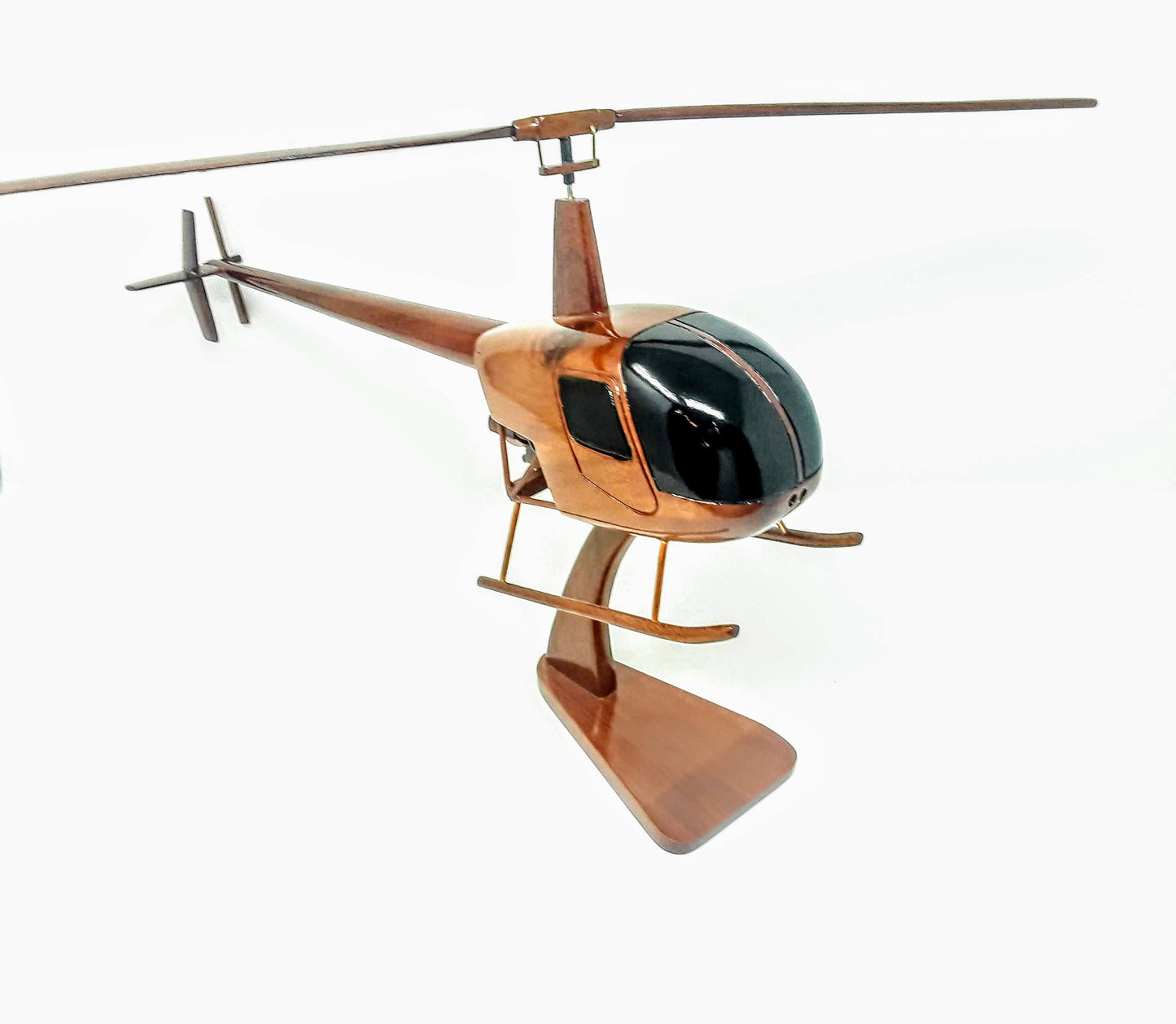 R-22 Robinson Helicopter Wood Model