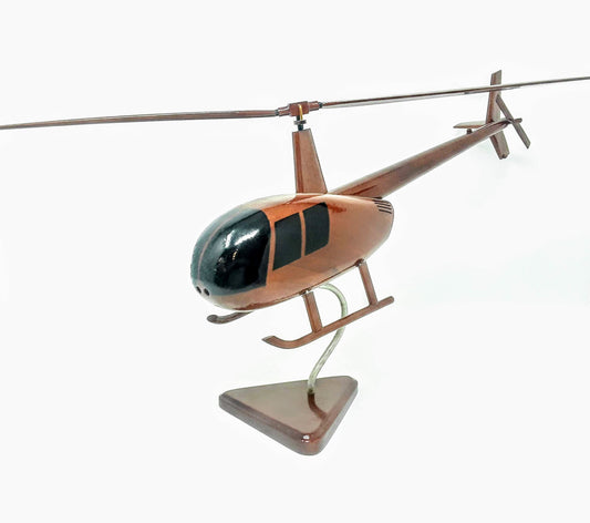 R-44 Robinson Helicopter Wood Model