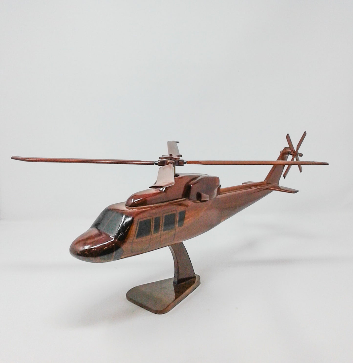 S-76 Sikorsky Helicopter Wood Model