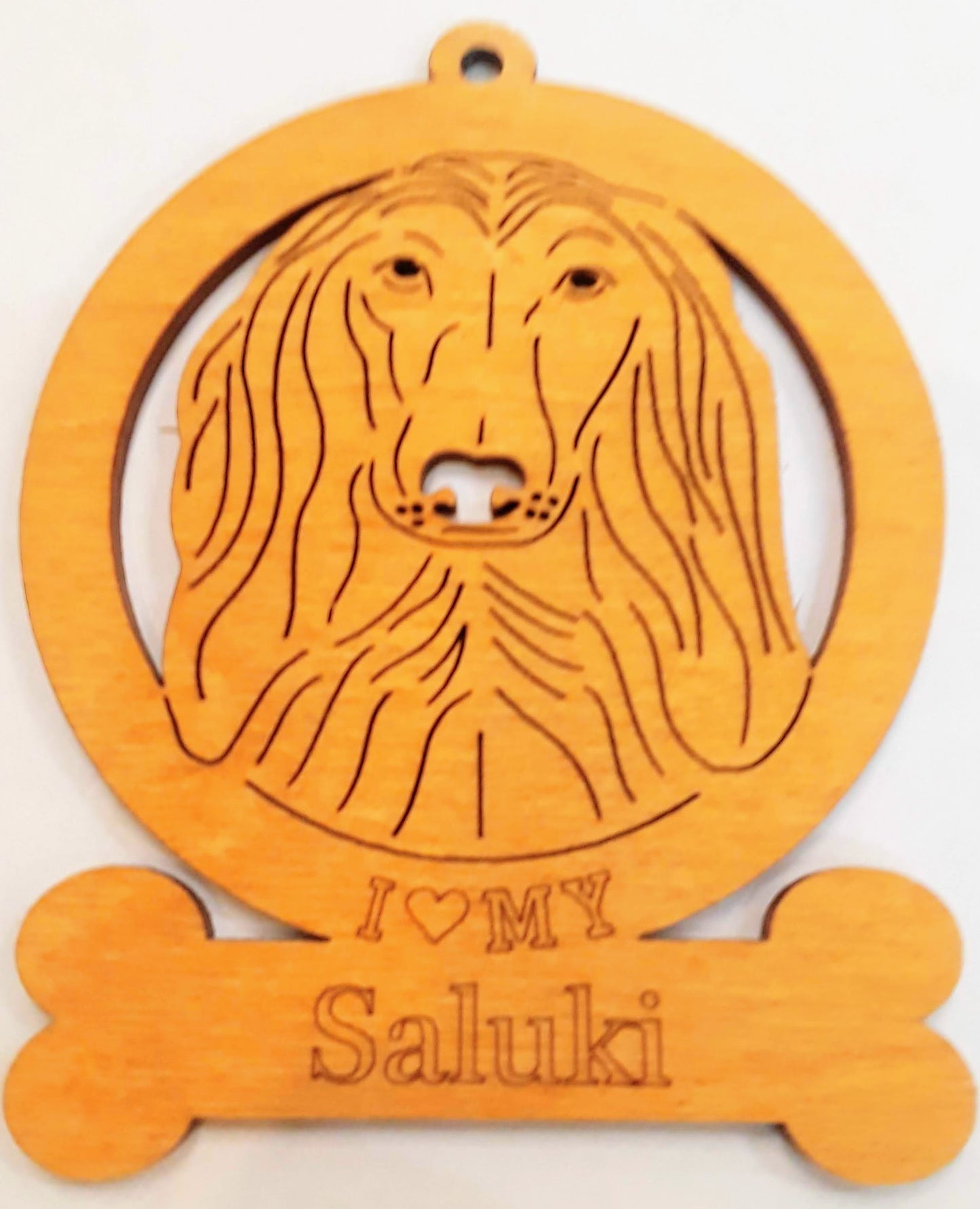 Saluki Dog Ornament