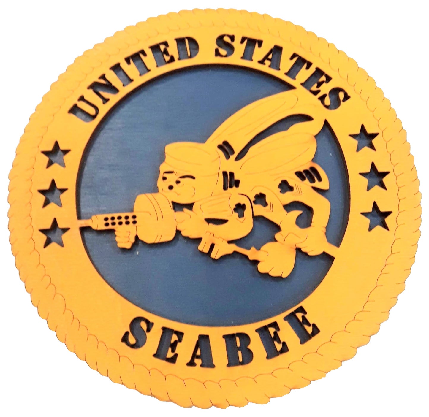 Navy Seabee Desk Plaque