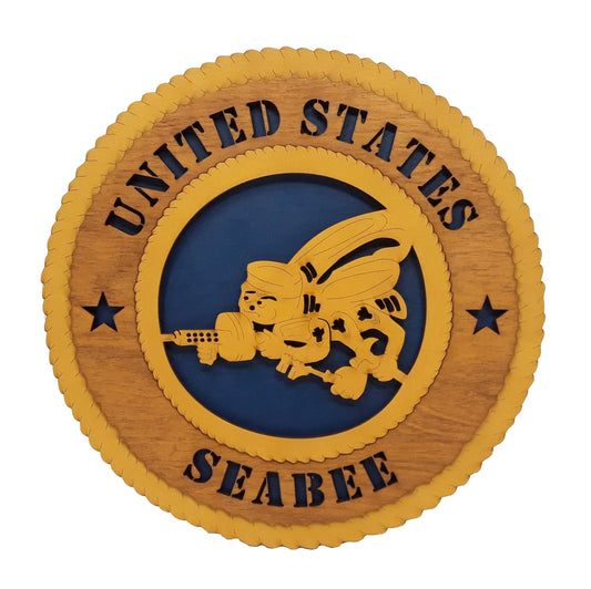 Navy Seabee Wall Plaque