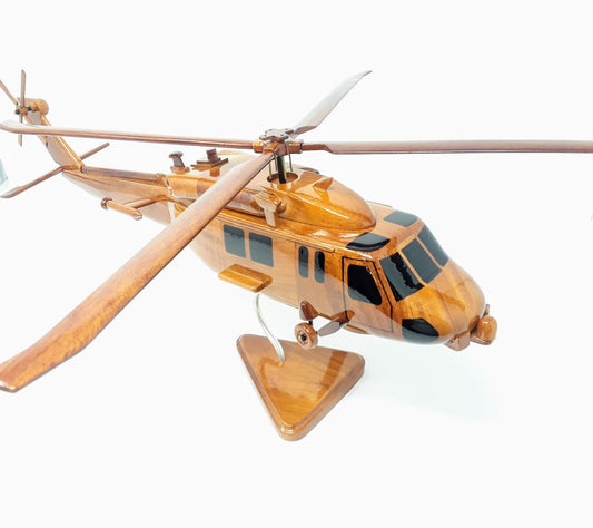 SH-60 Seahawk Helicopter Wood Model